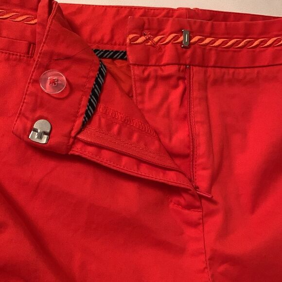 Nautica Red Cotton Blend Women’s Stretch  Pants Size 12 - Picture 10 of 12